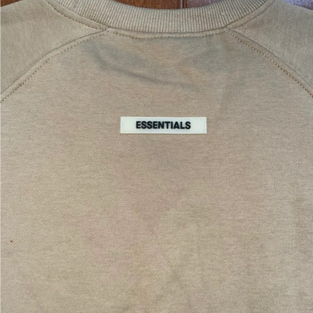 Essentials Tan Crewneck Sweater